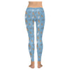 Blue Reindeer Balloon Dog Leggings