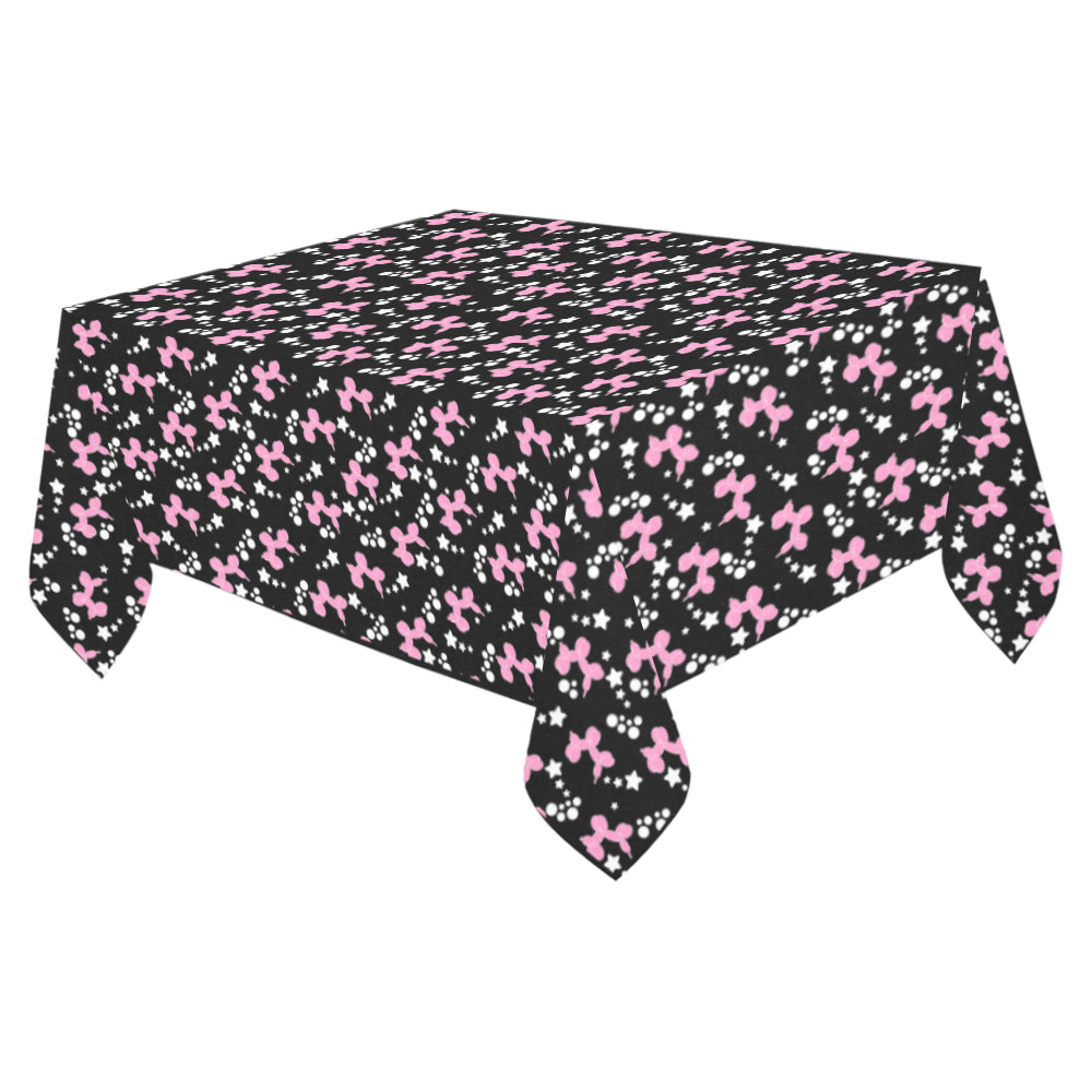 Dogs & Stars Cotton Linen Tablecloth 52"x 70"