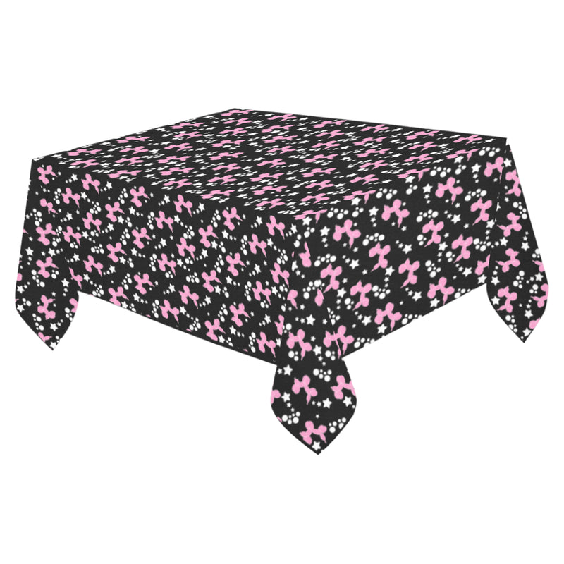 Dogs & Stars Cotton Linen Tablecloth 52"x 70"