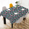 Graffiti Dogs Black Cotton Linen Tablecloth