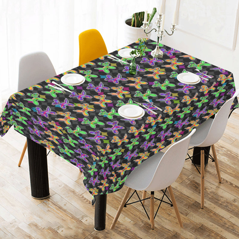 Sugar Dogs Cotton Linen Tablecloth 52"x 70"