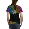 Lace Dogs All Over Print T-Shirt for Women