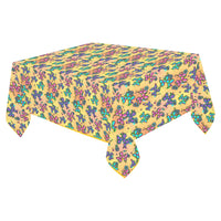 Graffiti Dogs Yellow Cotton Linen Tablecloth 52"x 70"