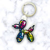 Leopard Balloon Dog Keychain
