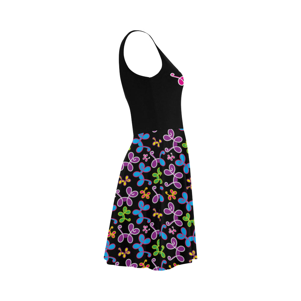 Swirly Pups Sleeveless Sundress