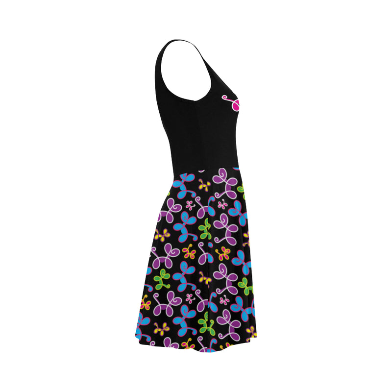 Swirly Pups Sleeveless Sundress
