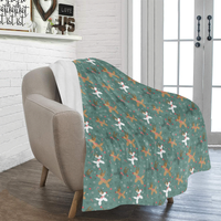 Reindeer Balloon Dogs Micro Fleece Blanket