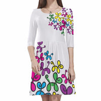 Swirly Pups Skater Dress
