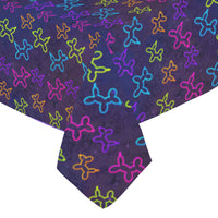 Neon Dogs Cotton Linen Tablecloth