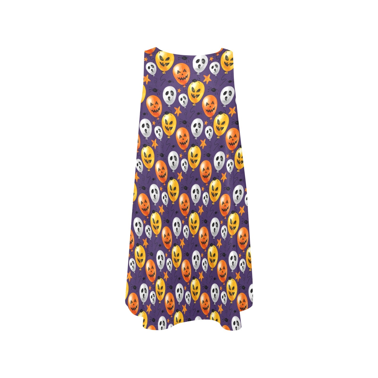 Spooky Rounds Sleeveless A-Line Pocket Dress