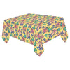 Graffiti Dogs Yellow Cotton Linen Tablecloth 52"x 70"