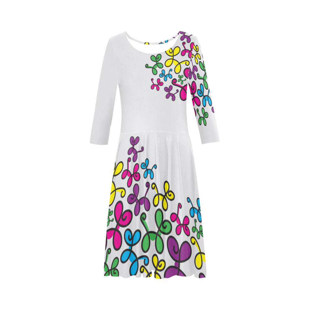 Swirly Pups Skater Dress