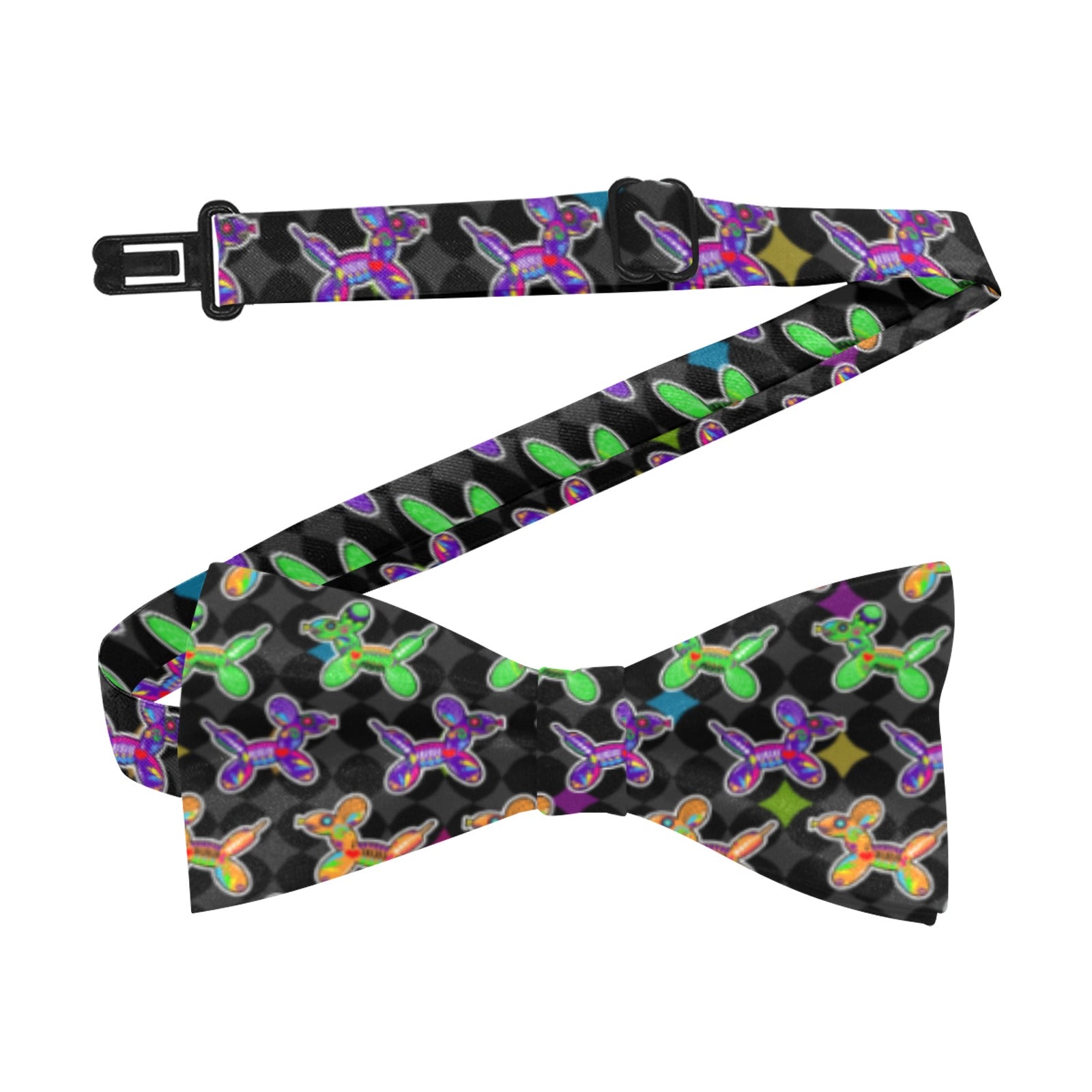 Sugar Skull Balloon Dog Bow Tie