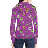 Halloween Rounds Full Zip Hoodie for Women