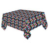 Rainbow Dogs Cotton Linen Tablecloth 52"x 70"