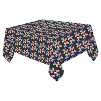 Rainbow Dogs Cotton Linen Tablecloth 52"x 70"