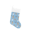 Blue Reindeer Balloon Dog Christmas Stocking