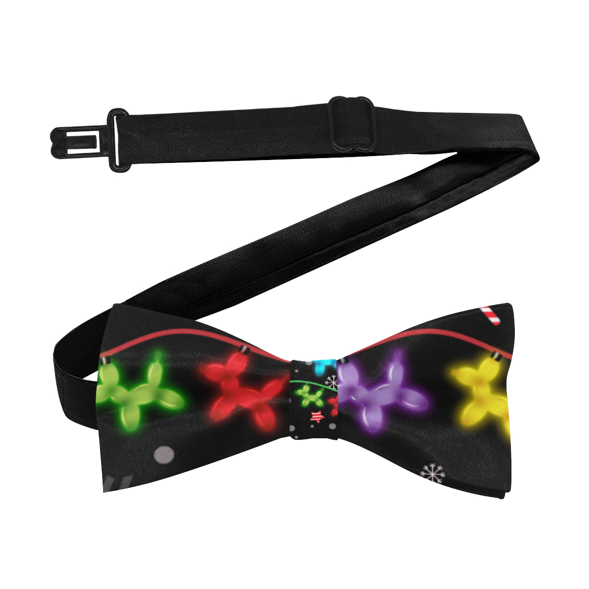 Black Lights Holiday Balloon Dogs Bow Tie