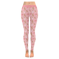 Pink Reindeer Balloon Dog Leggings