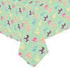 Classics on Mint Cotton Linen Tablecloth 52"x 70"