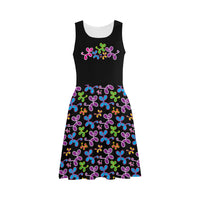 Swirly Pups Sleeveless Sundress