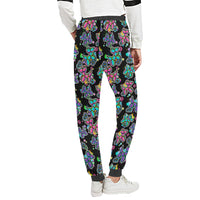 Graffiti Dogs on Black Women's Sweatpants