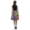 Swirly Pups Pleated Midi Skirt