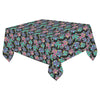 Graffiti Dogs Black Cotton Linen Tablecloth