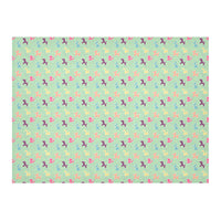 Classics on Mint Cotton Linen Tablecloth 52"x 70"