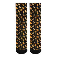 Orange Balloon Animals Socks