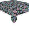 Graffiti Dogs Black Cotton Linen Tablecloth
