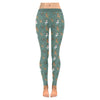 Green Reindeer Balloon Dog Leggings