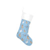 Blue Reindeer Balloon Dog Christmas Stocking
