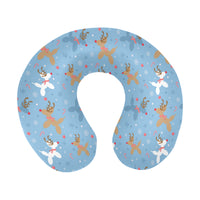 Reindeer Balloon Dogs Travel Pillow