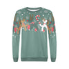 Green Reindeer Balloon Dogs Sweatshirt