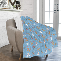 Reindeer Balloon Dogs Micro Fleece Blanket