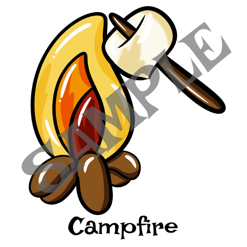 Campfire with Marshmallow S’mores