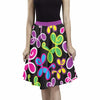 Swirly Pups Pleated Midi Skirt
