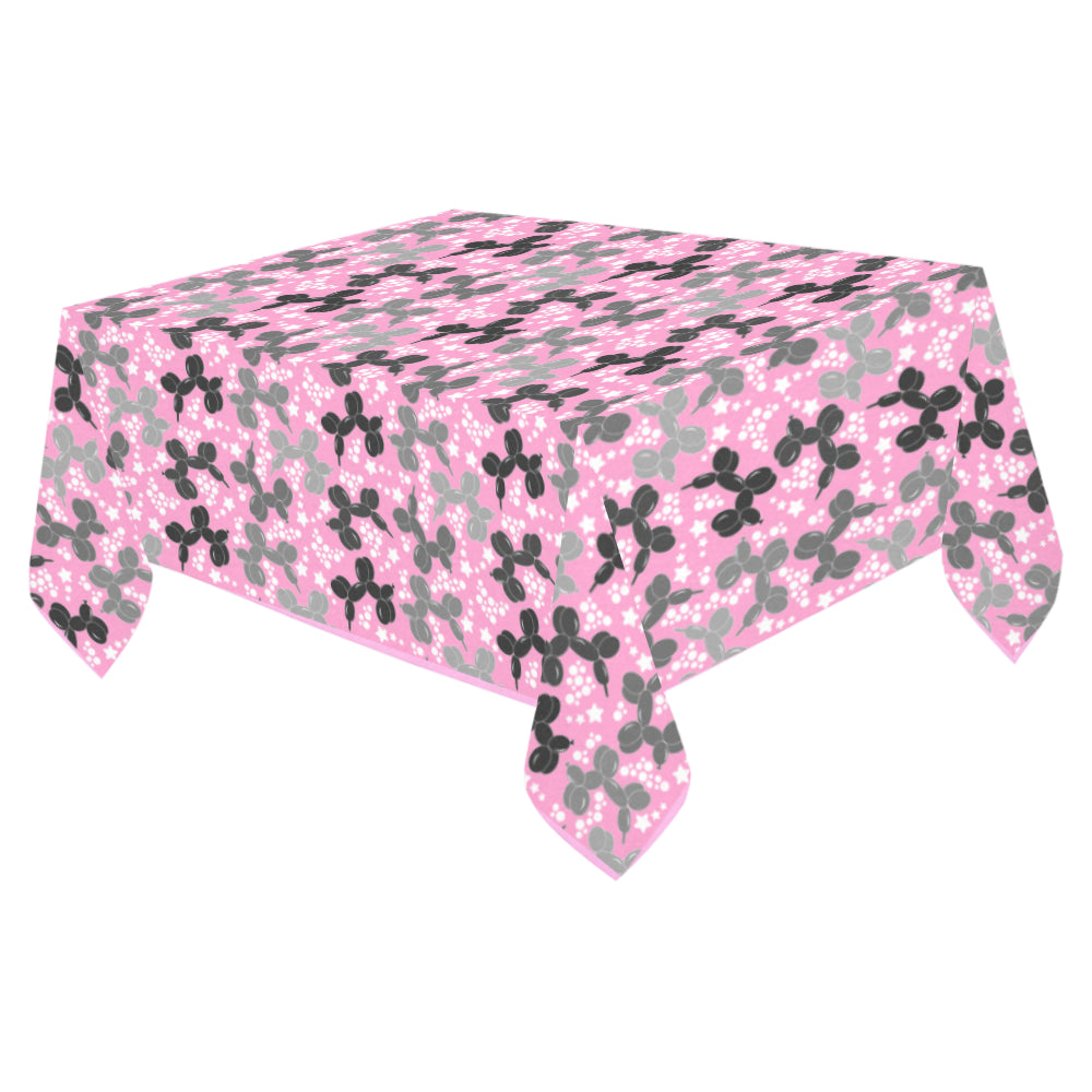 Retro Dogs Cotton Linen Tablecloth 52"x 70"