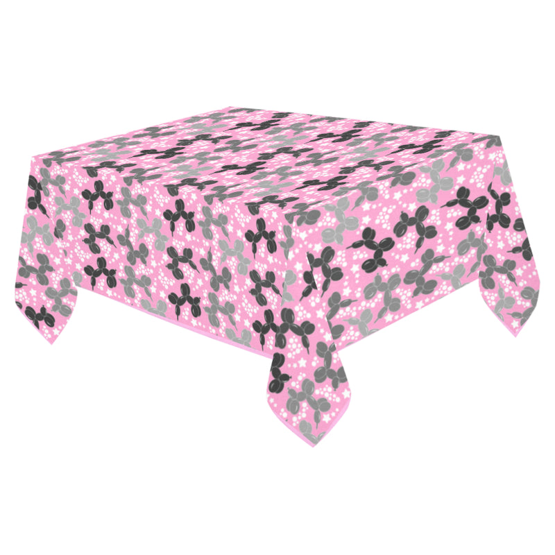 Retro Dogs Cotton Linen Tablecloth 52"x 70"