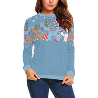 Blue Reindeer Balloon Dogs Sweatshirt