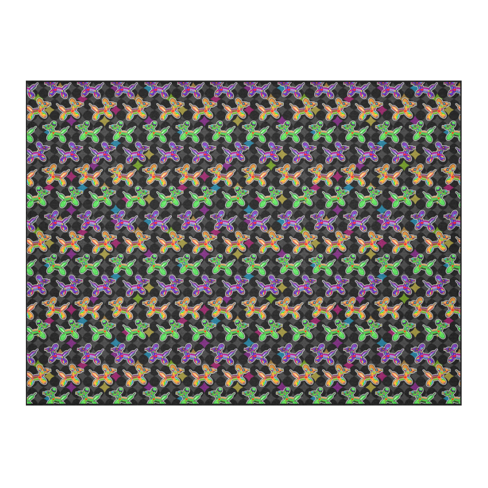 Sugar Dogs Cotton Linen Tablecloth 52"x 70"