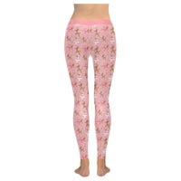 Pink Reindeer Balloon Dog Leggings