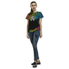 Lace Dogs All Over Print T-Shirt for Women