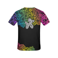 Lace Dogs All Over Print T-Shirt for Women