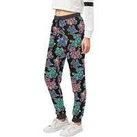 Graffiti Dogs on Black Women's Sweatpants