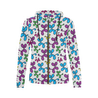 Swirly Pups Zippered Hoodie