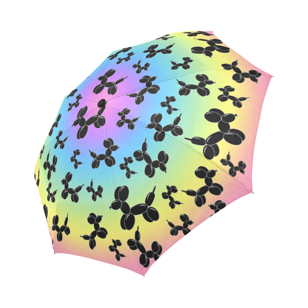 Rainbow Dogs Auto-Fold Umbrella
