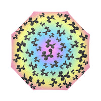 Rainbow Dogs Auto-Fold Umbrella