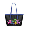 Swirly Pups Purse - black